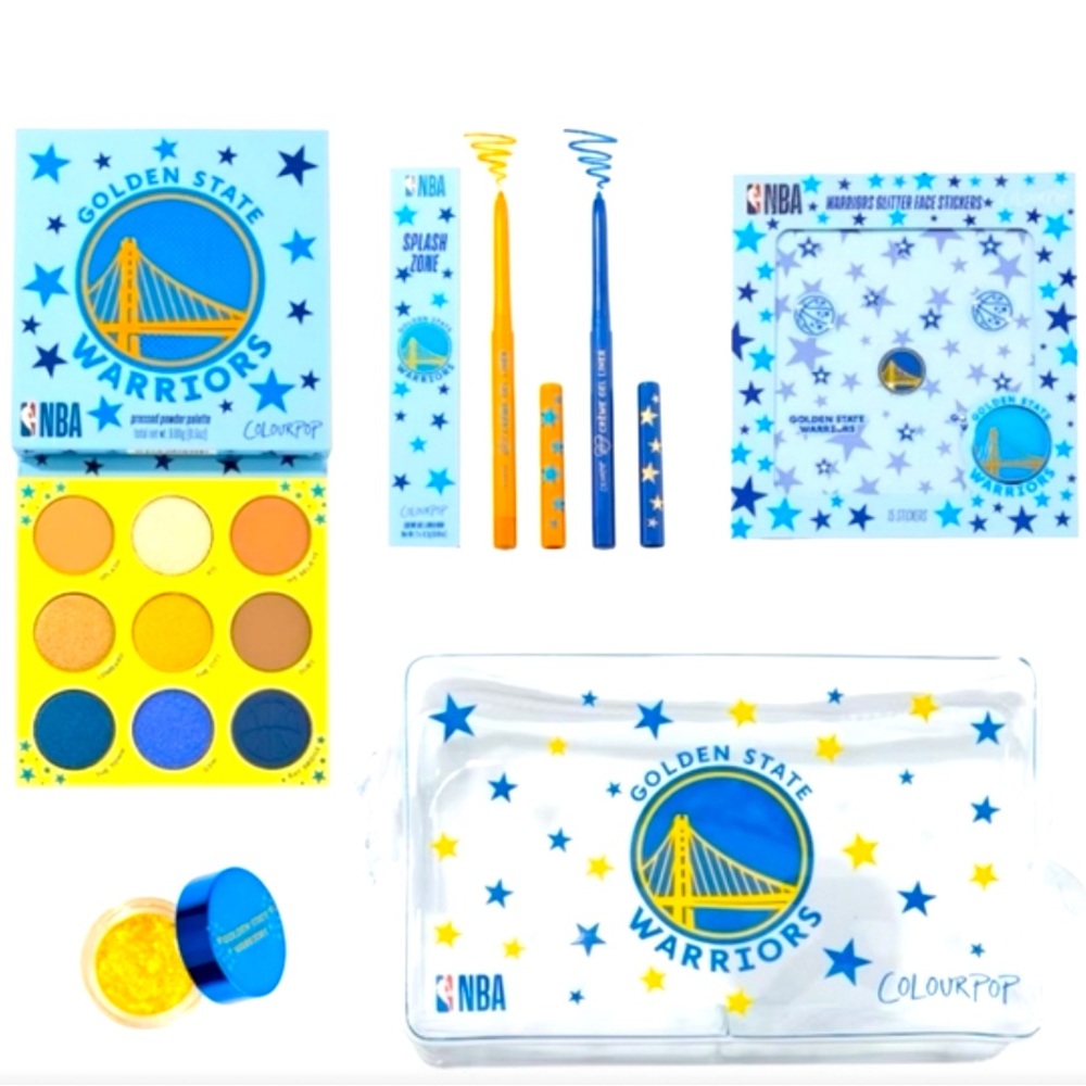 🔥💥 NEW Golden State Warriers Make-up Bundle. OPEN TO OFFERS. NEW IN BOX